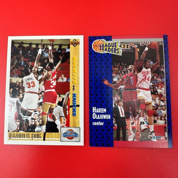 Houston Rockets Hakeem Olajuwon/Yao Ming 9 card lot - Picture 14 of 15